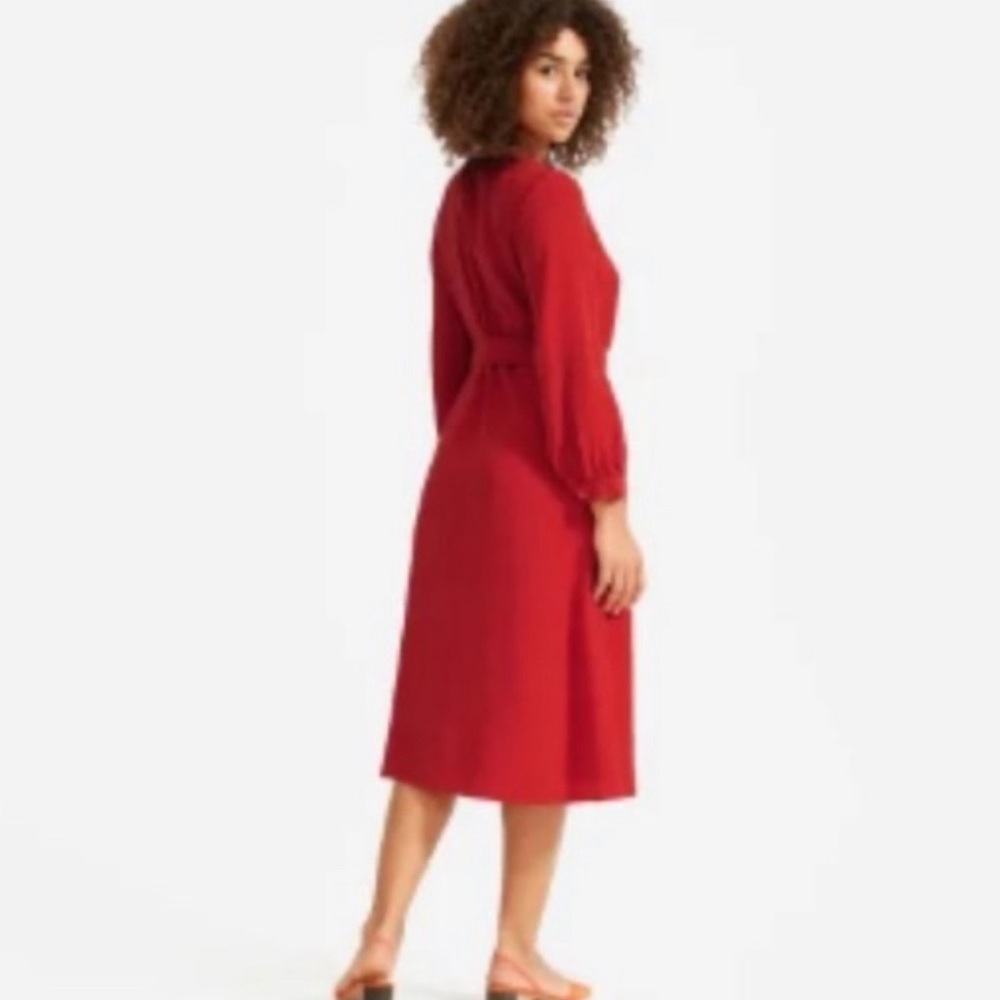 Everlane Red Midi Dress - Picture 6 of 7
